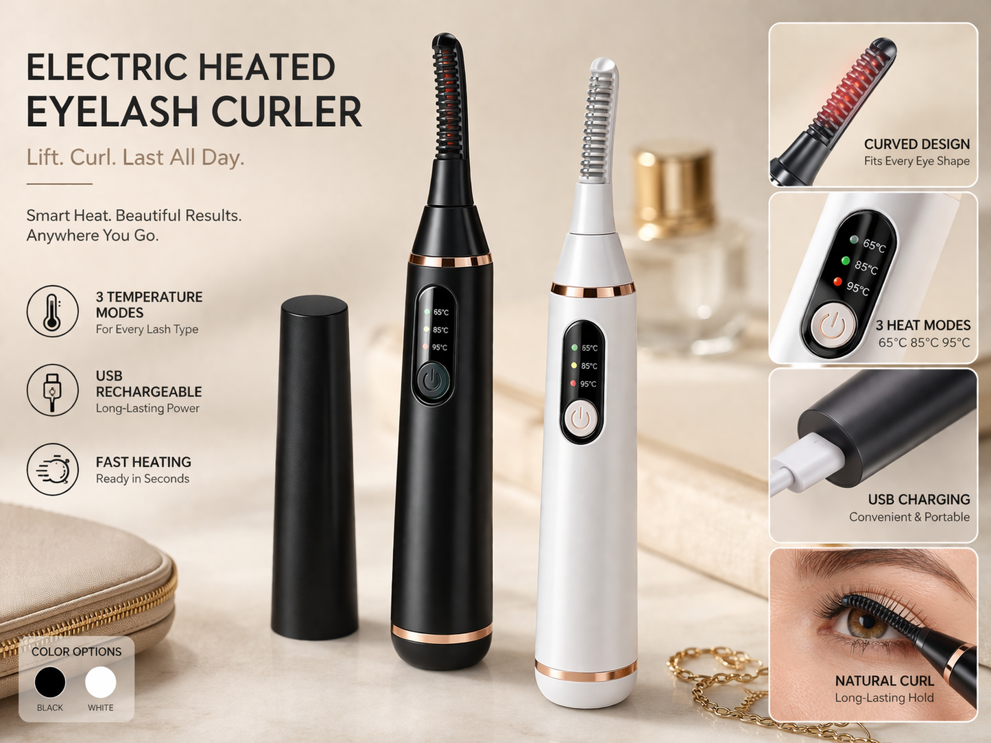 LashLift™ Heated Eyelash Curler Pro